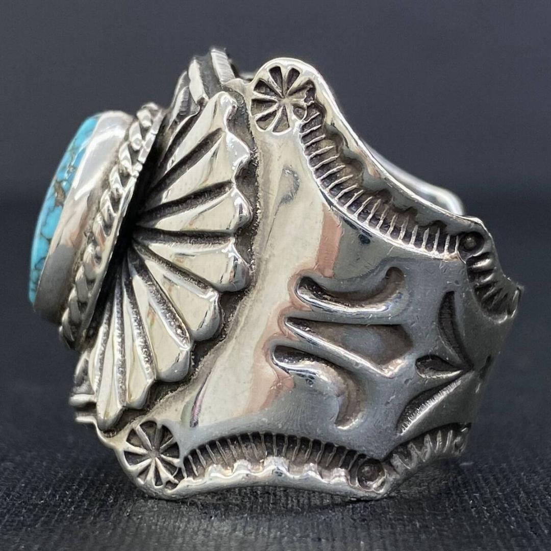 NAVAJO Sunshine Reeves キングマンターコイズリング 19号