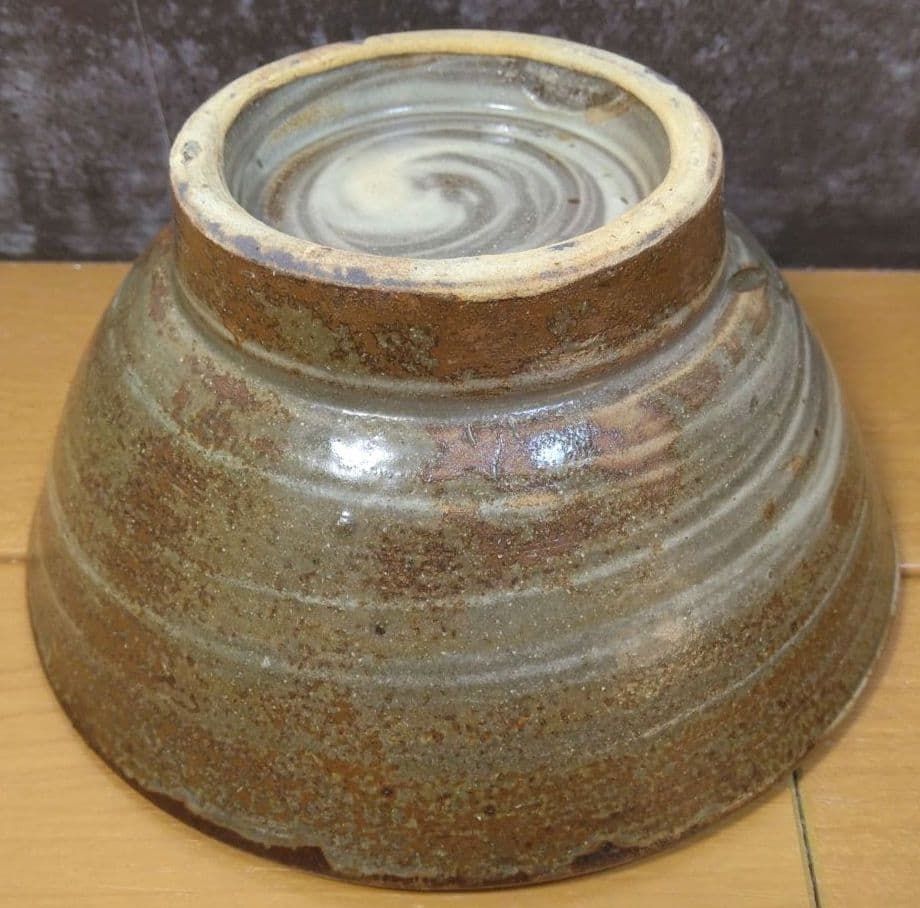 人間国宝 金城次郎 魚紋茶碗 栞 共箱 美品 壺屋焼 壷屋焼 やちむん 魚2