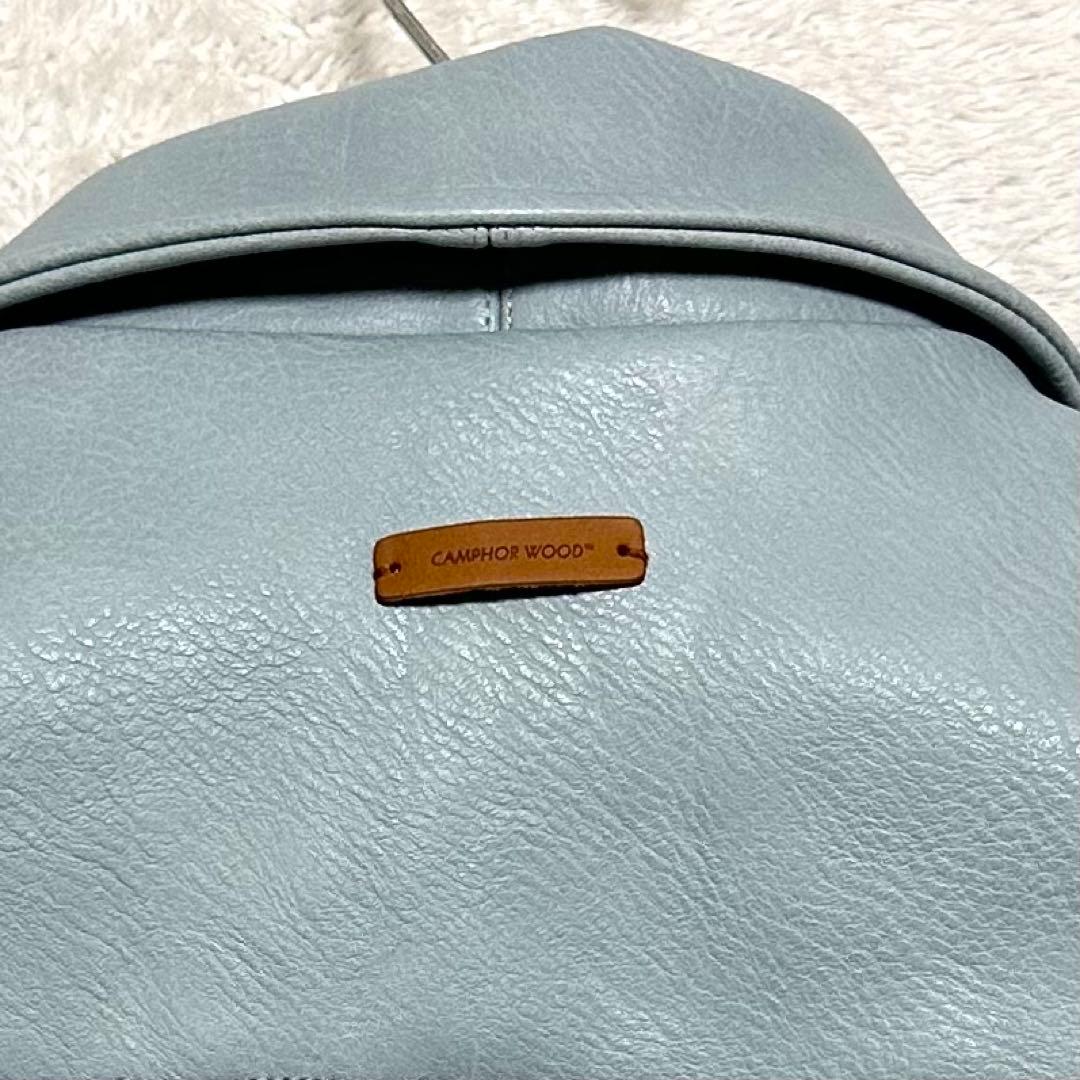 CAMPHOR WOOD ジップ レザー ジャケット M ブルー系 CAMPHOR WOOD