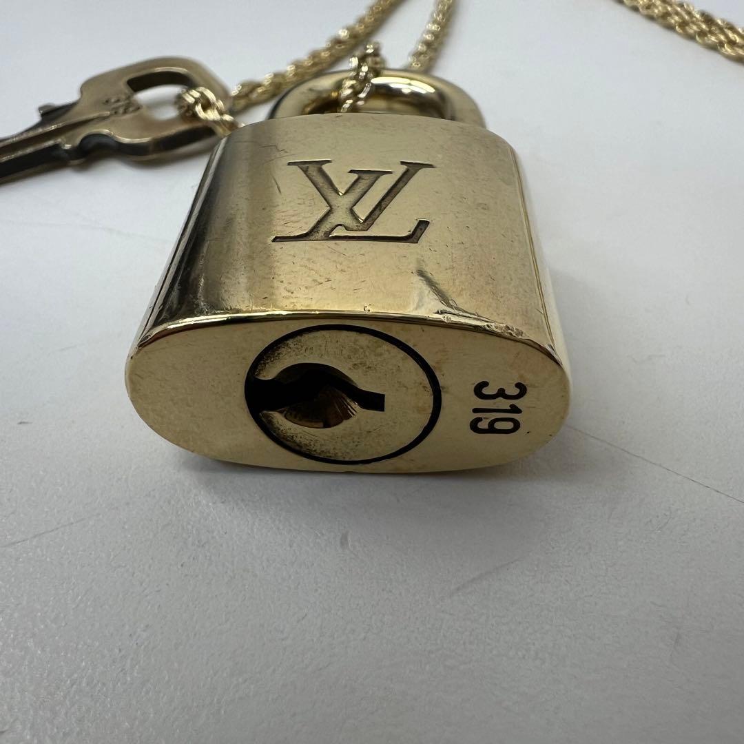 値下げ】ルイヴィトン カデナ パドロック 南京錠 鍵 ネックレス319 【2