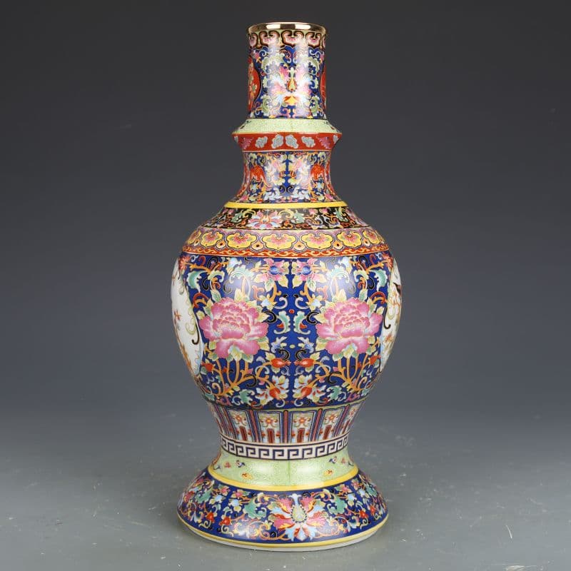 景徳鎮 花瓶 乾隆官窯浄瓶 装飾品工芸品 美術品 置物