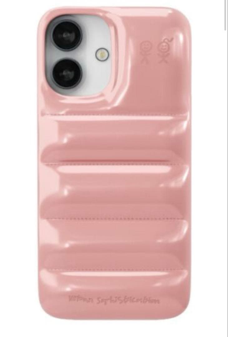 iPhone用ストライプデザインケース ピンク Iphone ケース シリコン