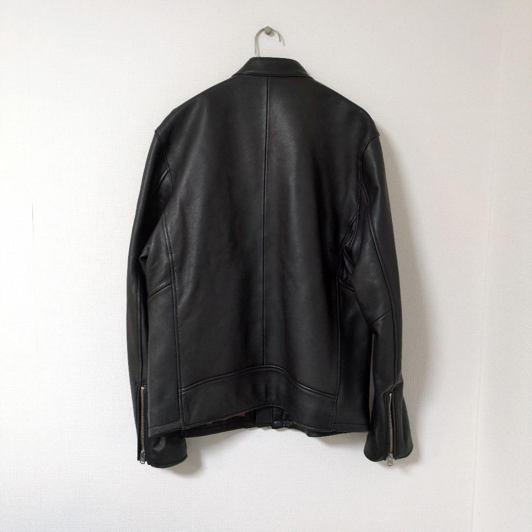 ユニオンステーション メンズビギ レザージャケット 羊革 ラムレザー