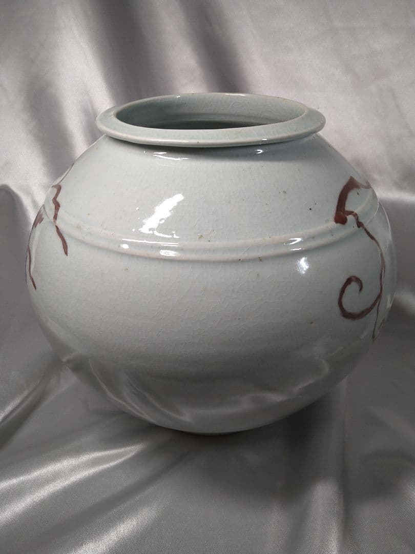 希少品】李朝高麗 廣州窯 白磁 辰砂 壺 工芸品 美品 - メルカリ