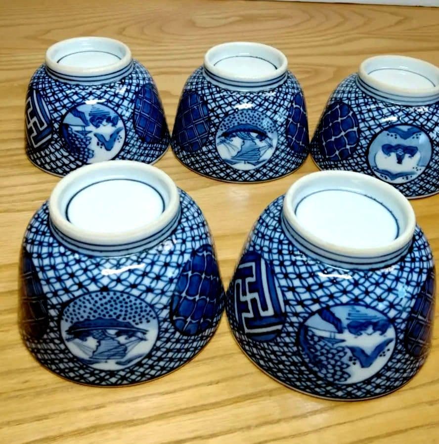 清水焼 京焼 平安三楽 染付湯呑茶碗 - 工芸品ベストセラー 商品