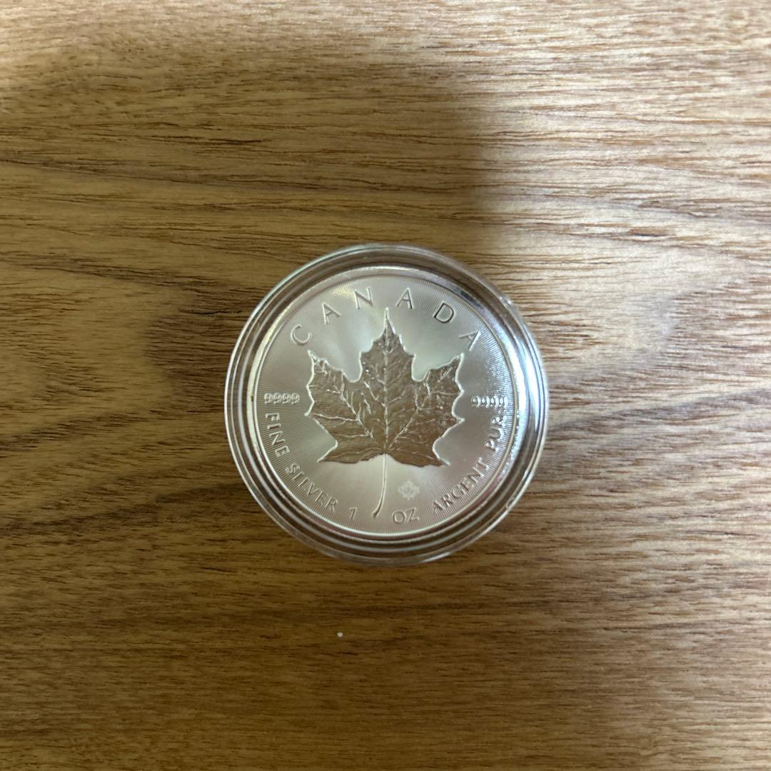純銀　カナダ　2025 メイプル カナダ メイプルリーフ銀貨 2025年 5ドル – 野崎コイン