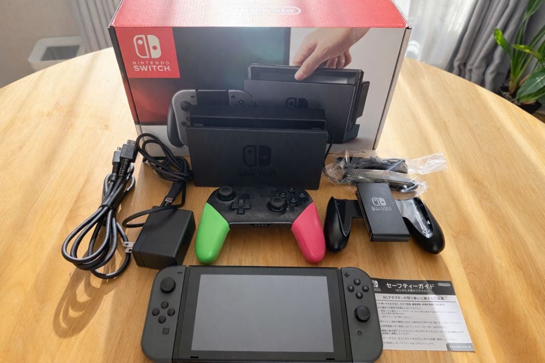 Nintendo Switch 本体 グレー 128GB microSDカード付