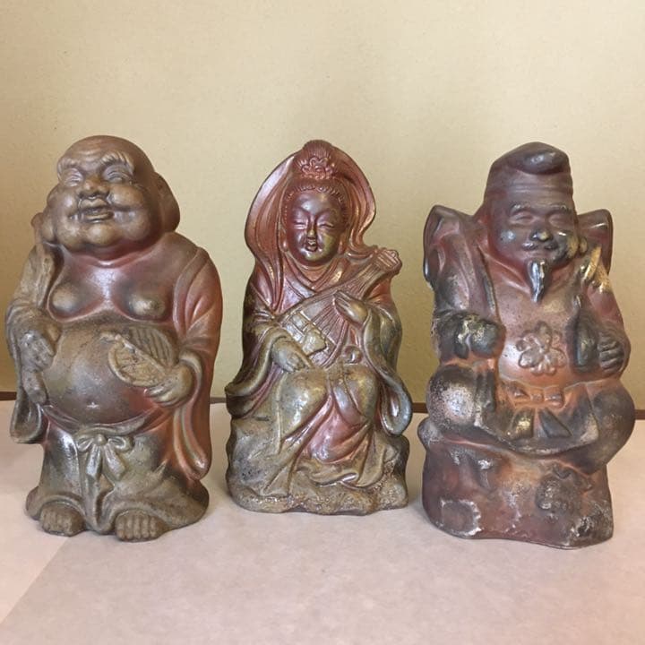 備前焼　各見信利作　七福神