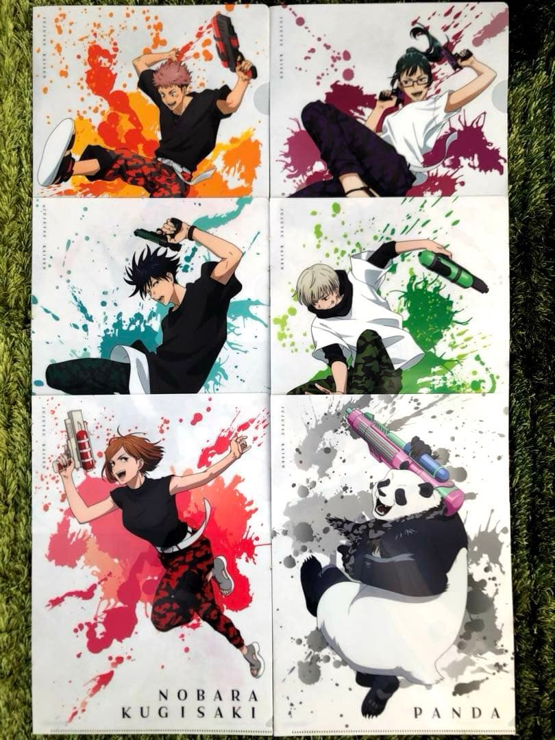 呪術廻戦プライズオン五条悟禅院真希パンダ釘崎野薔薇クリアファイル