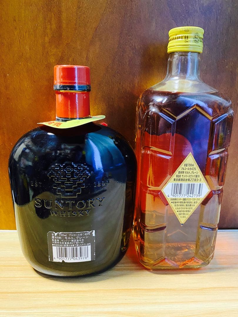 サントリー お湯割りブレンドオールド 復刻角瓶 - メルカリ