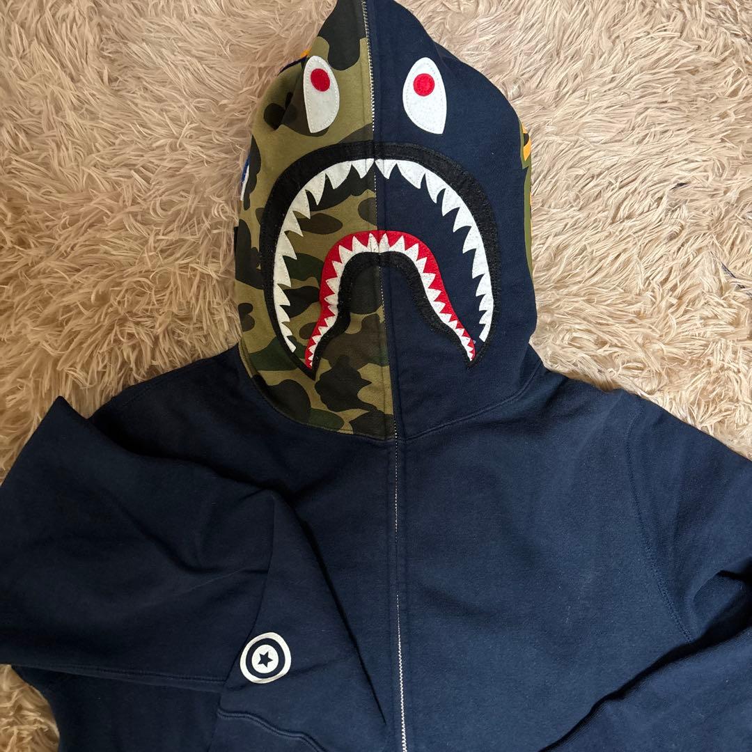 A Bathing Ape カモフラージュフード パーカー M