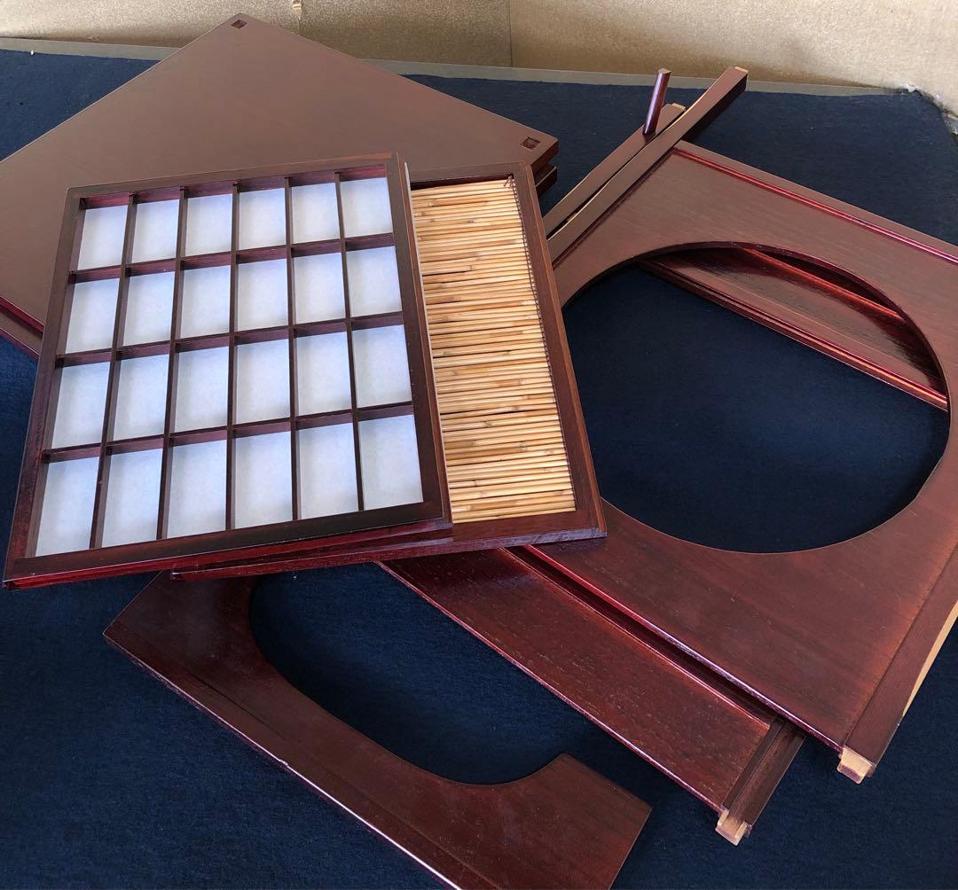 《レ》茶道具 圓能斎好写 吉野棚 組立式 靖斎 元箱 251118え3