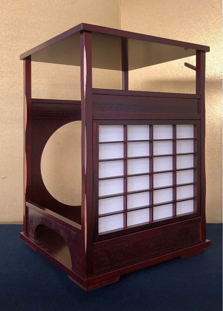 《レ》茶道具 圓能斎好写 吉野棚 組立式 靖斎 元箱 251118え3