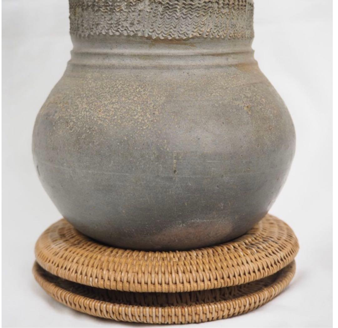 送料無料 5世紀末～6世紀 須恵器壺 自然釉あり 発掘品 出土品 須恵器