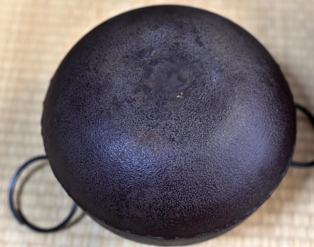 風炉、茶釜、遠赤外ヒータ－敷板4点 お茶道具/囲炉裏