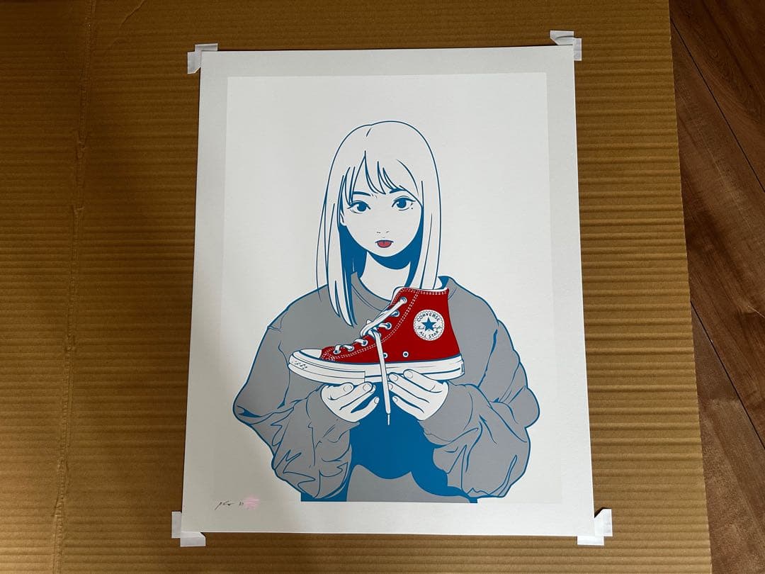 履かないの？」Blue×Red シルクスクリーン 履かないの？」Blue×Red