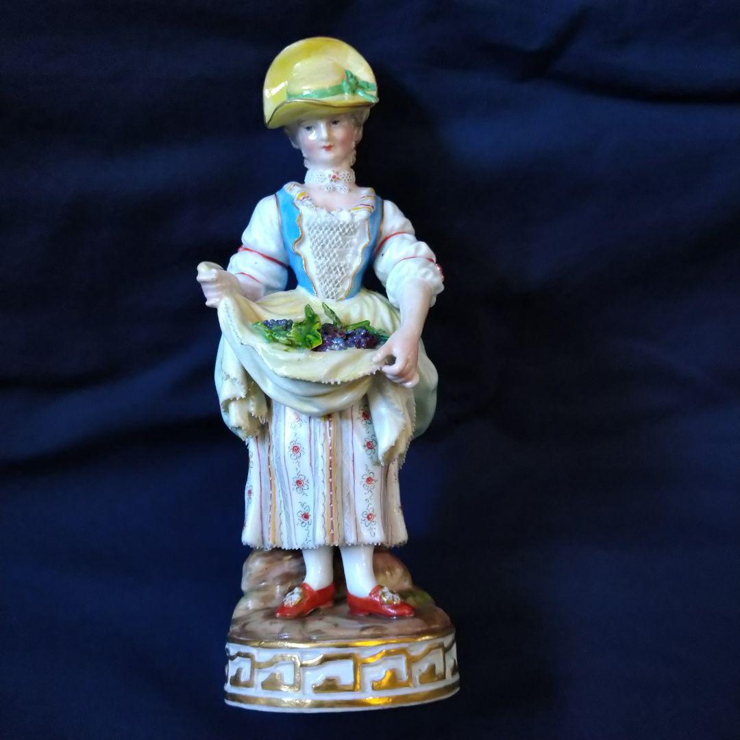 ✤1924年以前マイセン(Meissen)フィギュリン✤『葡萄の収穫』✤ - メルカリ