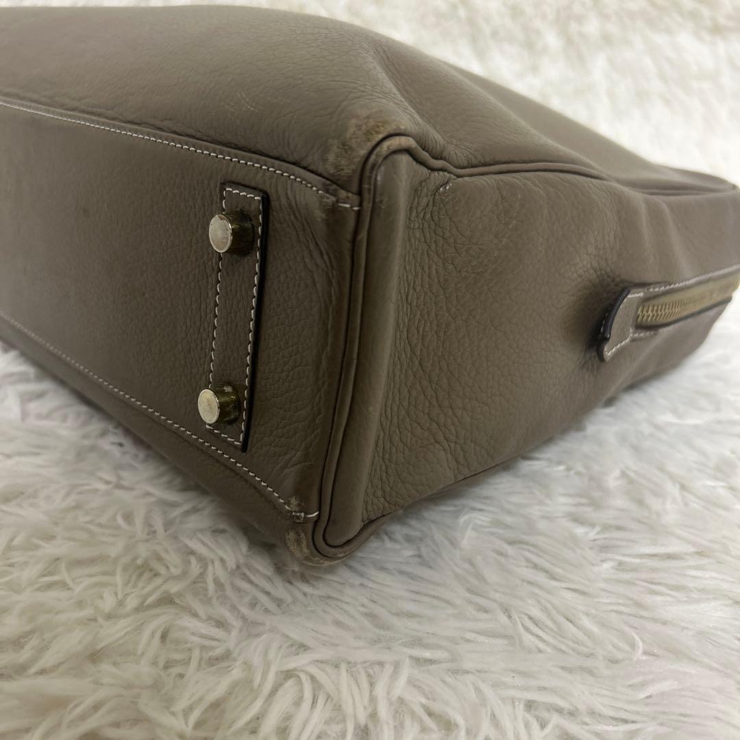 cisei 0901 シュリンクレザーブリーフケース シセイ チセイ　グレージュ