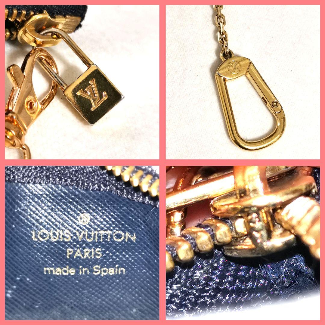 【美品】ルイヴィトン モノグラムミニポシェットM92238キーケース新品チェーン