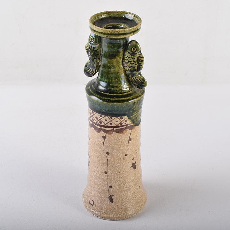 北大路魯山人作 絵織部 花入 共箱 M R8609 - メルカリ