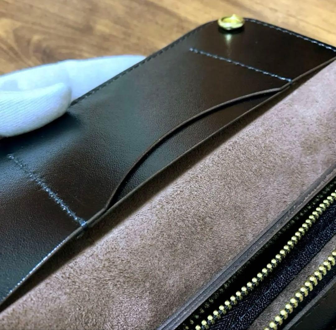 トラッカーウォレット　ホースハイド　ロング　handmade CLA001
