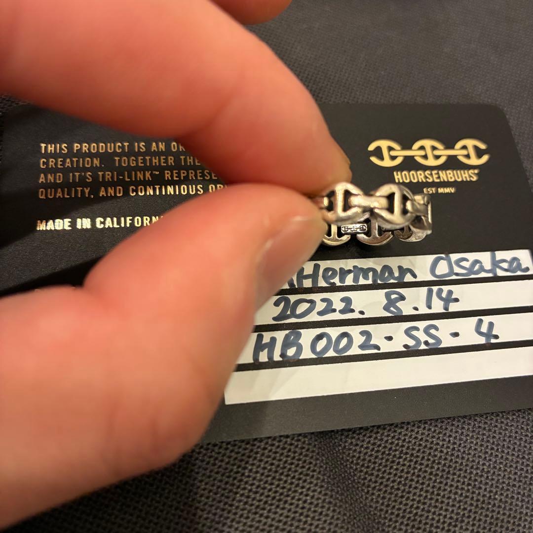 【HOORSENBUHS】ホーセンブース／トライリンク／ピンキーリング／指輪