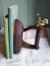 イギリス アンティーク アイロン ブックエンド ドアストッパー 本立て