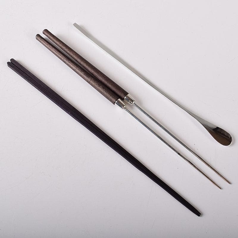 香道具　七つ道具　火筋　香匙　銀葉挟など　八点　一式　V　R8413