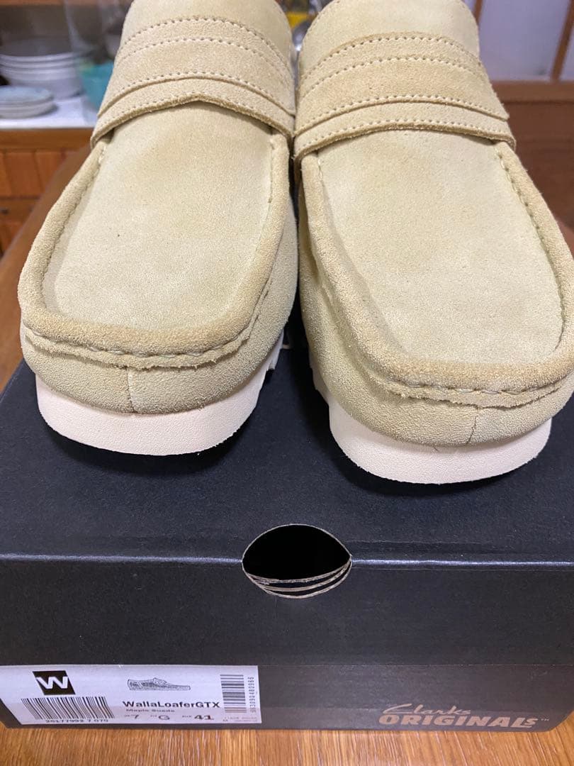 未使用Clarks WallaLoaferGTX ワラビー ローファー uk7
