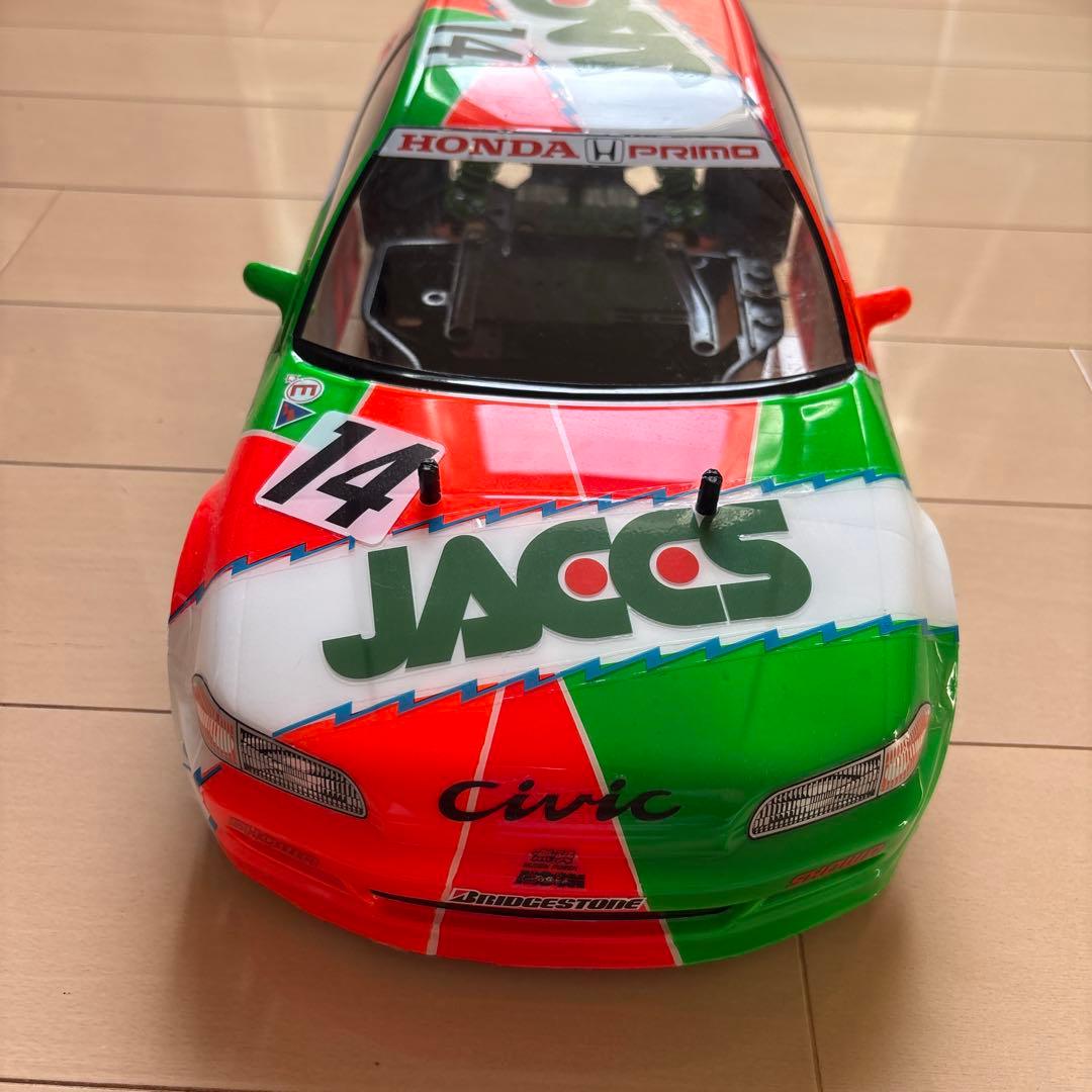 タミヤ　ジャックス　シビック　ＦＦ01 ビンテージ　ラジコン　裏塗装　レトロ