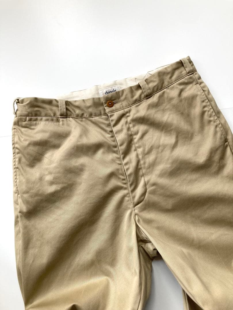 chimala（チマラ）】チノトラウザーズ32 ベージュ チノパンメンズライク