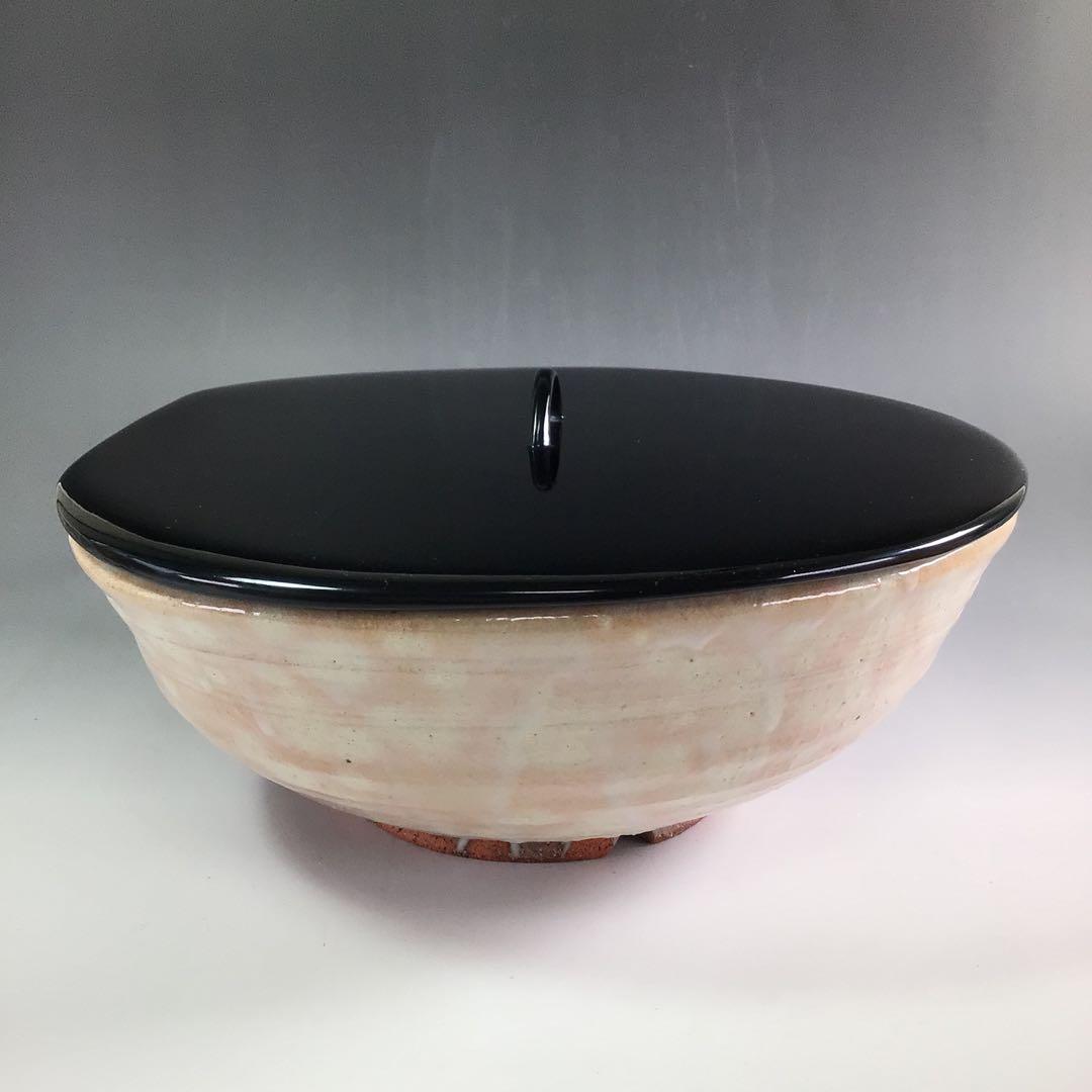 R626 平水指 『七十四代 朝日豊斎』『表千家 堀内宗完 箱書』 共箱