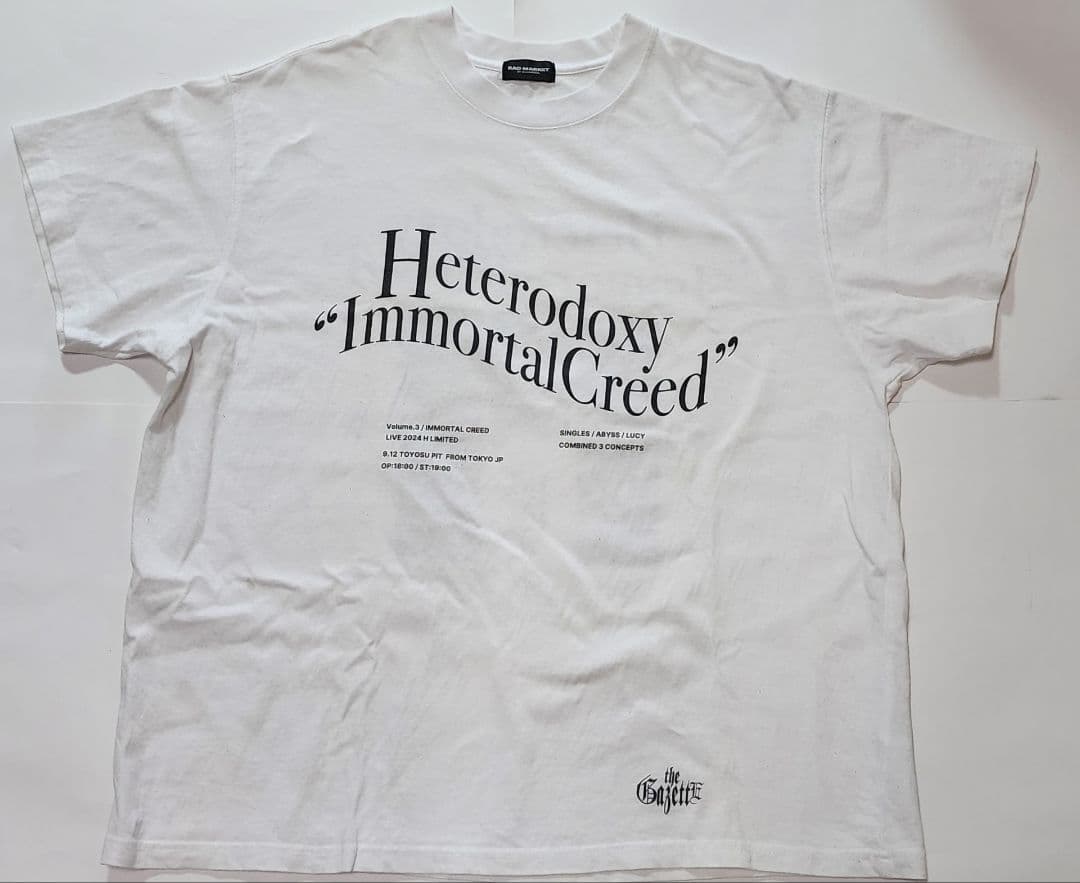 IMMORTAL CREED TEE / WHITE the GazettE IMMORTAL TECHNIQUE T-SHIRT