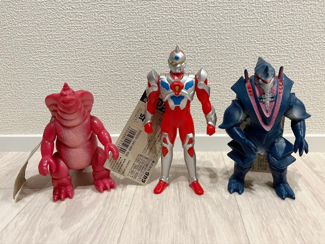 電光超人グリッドマン 怪獣ソフビ セミコンプ14個セット タグ付き 当時物