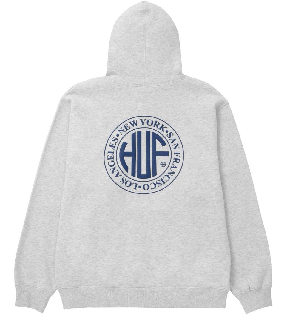 HUFフード付きパーカー ロゴ入り