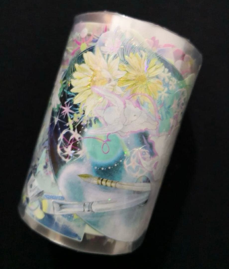 8542】海外 マステ 3/5/巻売り 貝殻光マスキングテープ