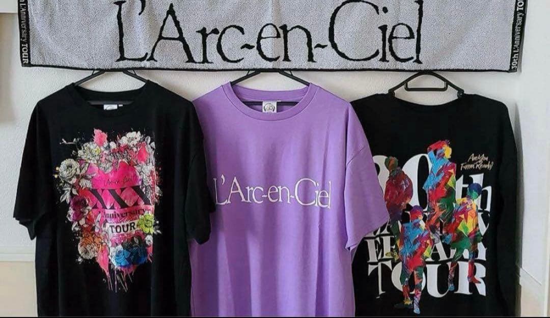 L'Arc〜en〜Ciel【FC限定】BIG 旧ロゴ Tシャツ ラルク パープル
