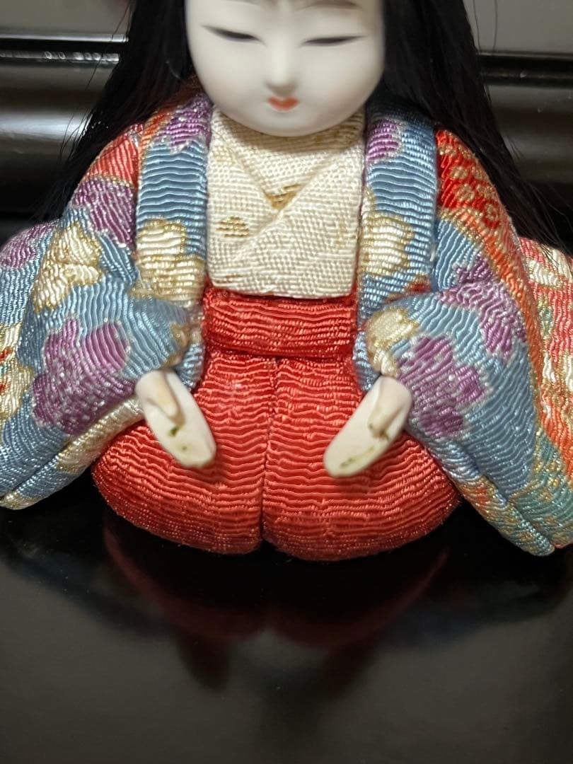 雛人形　ケース付き　木村一秀作　木目込雛人形 5体セット