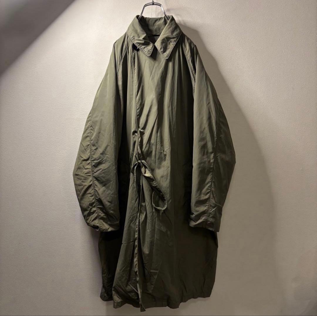 オーバーサイズ ダウン ミリタリーコート ステンカラーコート 軍隊
