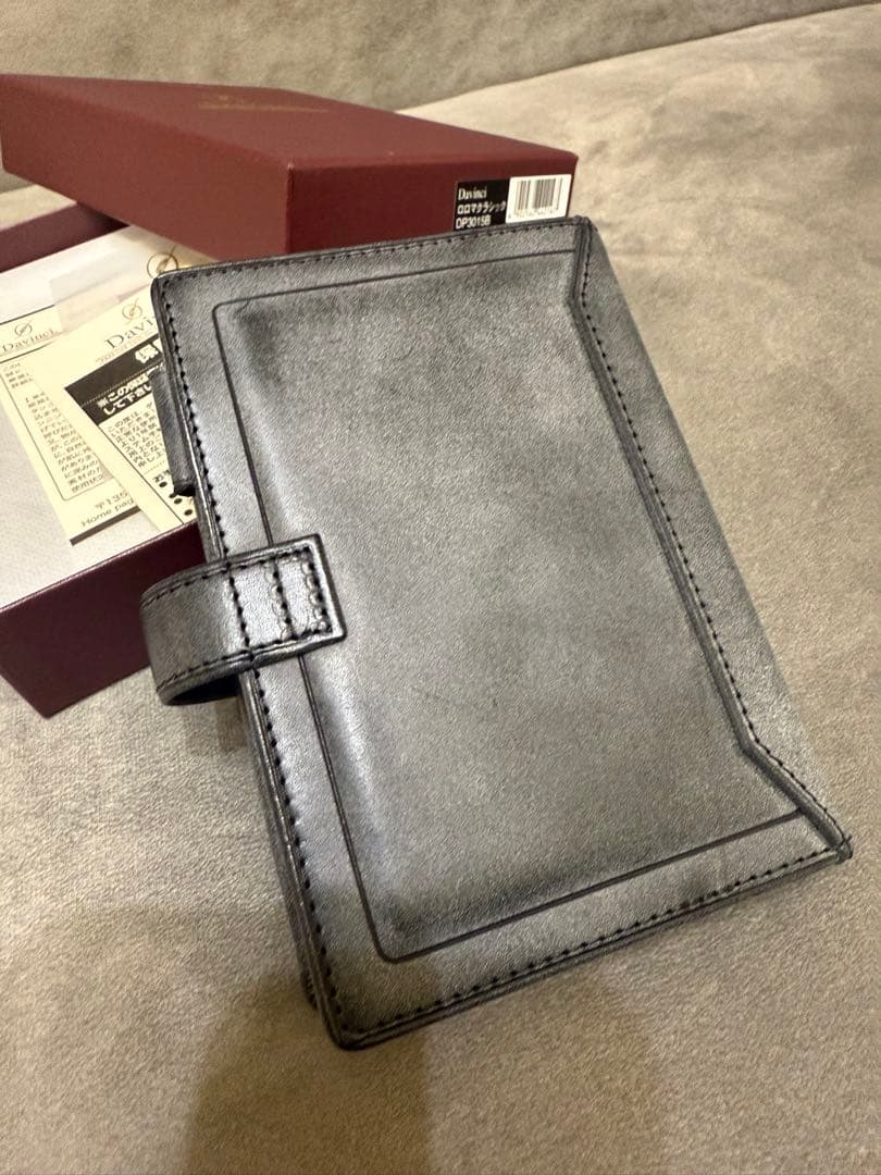 通販] PLOTTER 6穴リングレザーバインダー プエブロ ネイビー