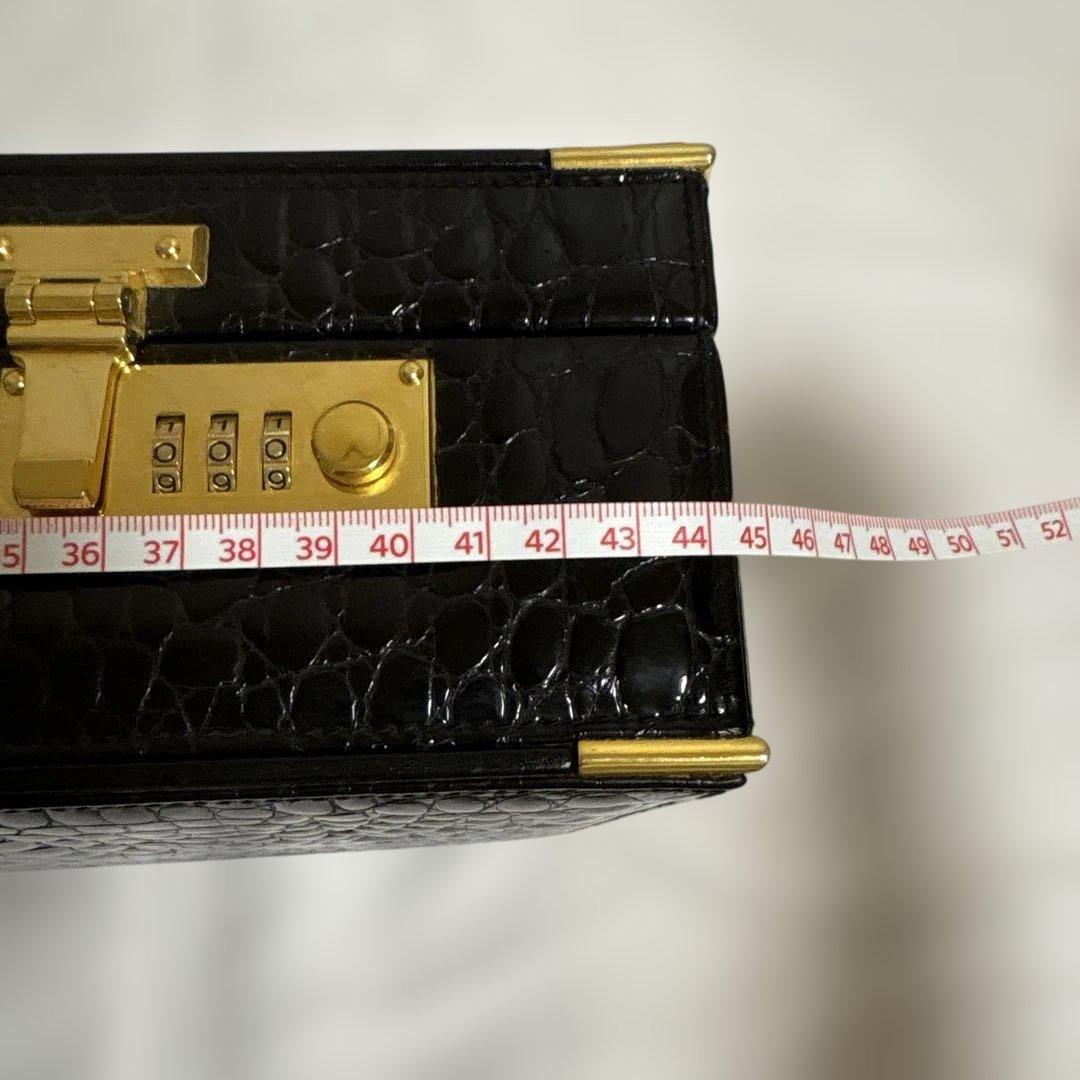 美品　クロコダイル　アタッシュケース