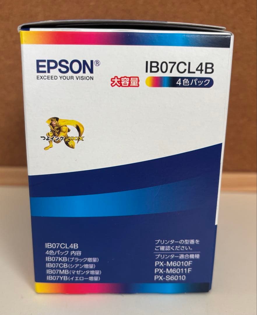 EPSON純正インクカートリッジ IB07CL4B 大容量 4色パック - メルカリ