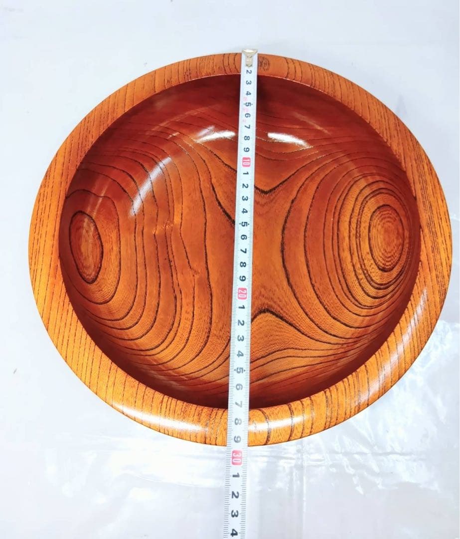 くりぬき鉢　麺捏鉢　盛り鉢　29.5cm 菓子盆　菓子皿　木製　鉢　皿