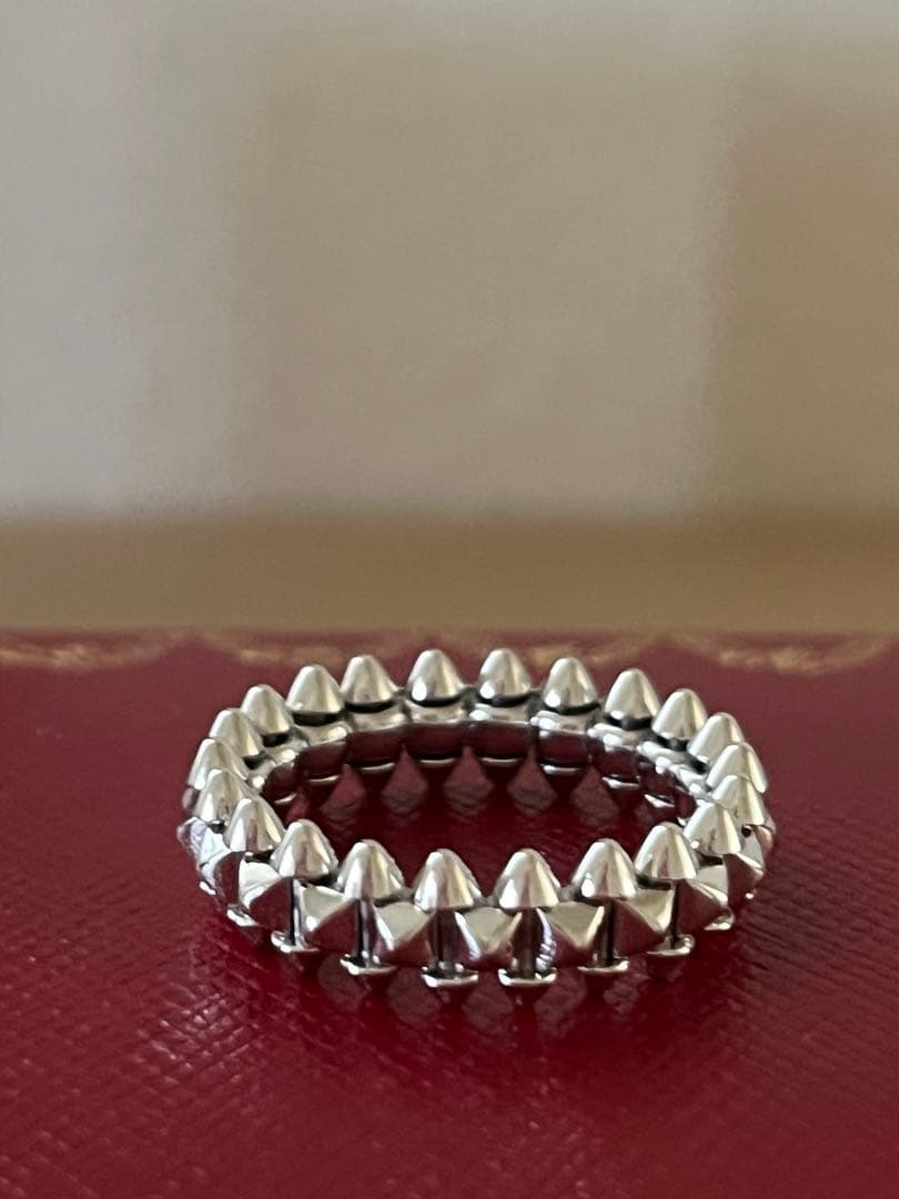 f！Cartier クラッシュドゥカルティエ　リング　スモール　WG