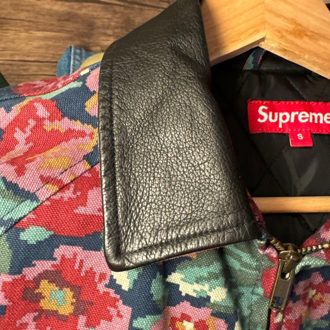 supreme Leather Collar Work Jacket Sサイズ