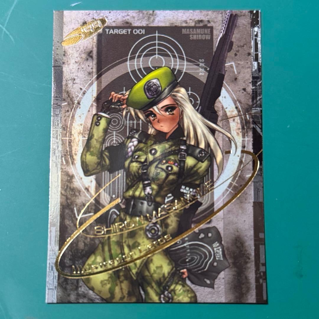 エポック 99士郎正宗イラストレーションカード 金箔押 キラSPトレカ攻