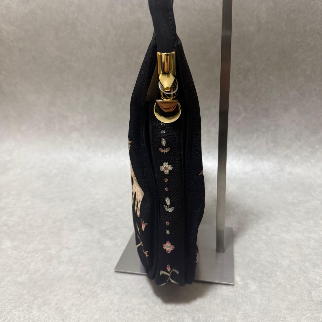 【新品未使用】希少　京都岡重　OKAJIMA 岡島和装バッグ　象　京友禅　シルク