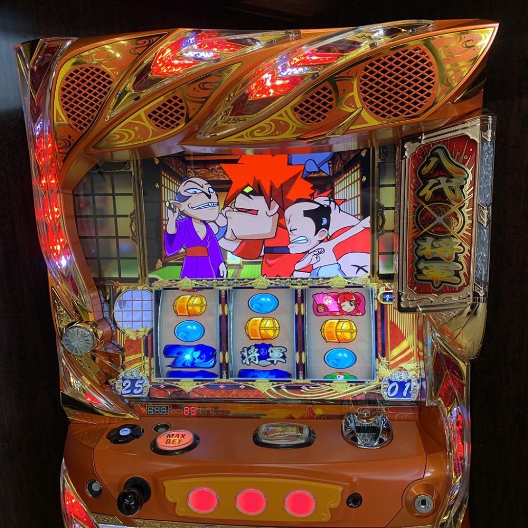 パチスロ実機 吉宗3 コイン不要機付 送料無料 4号機、吉宗実機コイン不要