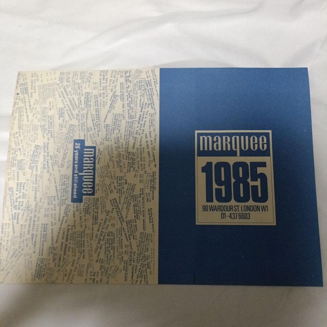 激レア Marquee 1985 特権チラシ マーキークラブ