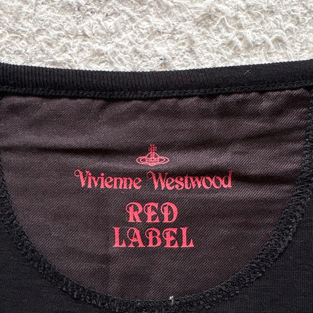 ヴィヴィアンウエストウッドレッドレーベル　オーブ刺繍タンクトップ　ブラック　希少